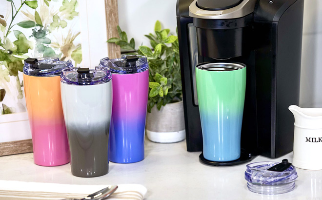 Primula Set of 4 Stainless Steel Insulated Tumblers