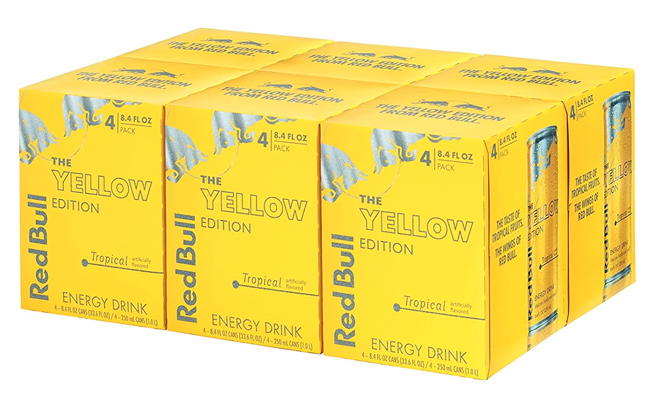 Red Bull Energy Drink Tropical Yellow Edition 8 4 Oz 24 Pack