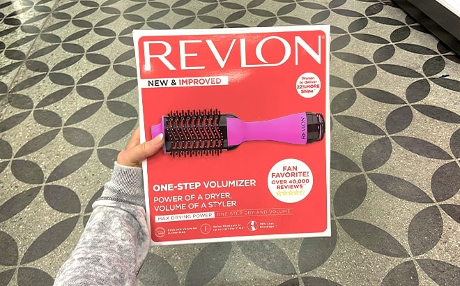 Revlon One Step Hair Dryer Volumizer Hot Air Brush Pink