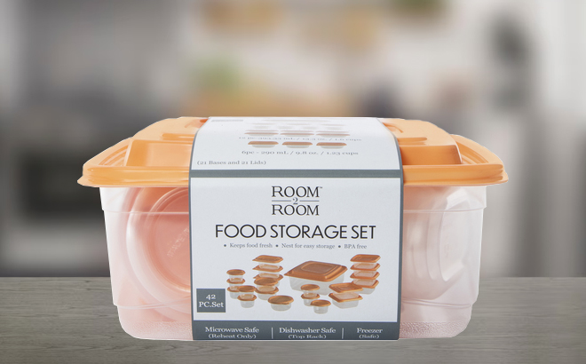 Room 2 Room 42 Piece Orange Food Storage Set