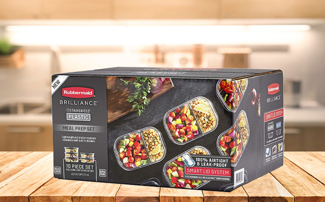 Rubbermaid 5 Piece Brilliance Food Storage Containers