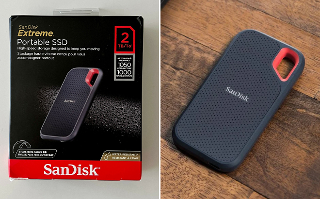 SanDisk Extreme Portable 2TB External USB C NVMe SSD