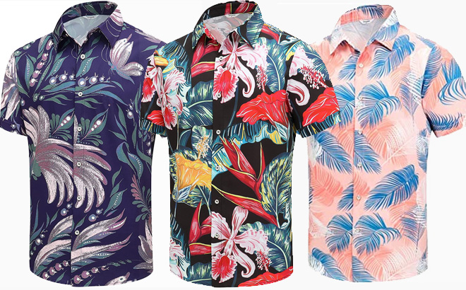 Simmashah Mens Hawaiian Shirts