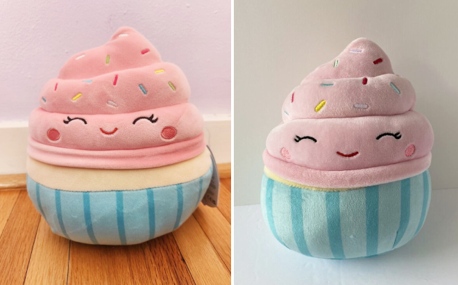 Squishmallows 8 Inch Pink Cupcake Plush