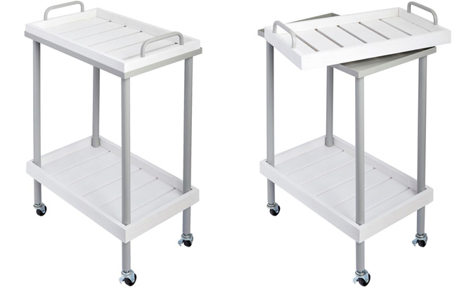 StoreSmith 2 Tier Cart with Removable Trays