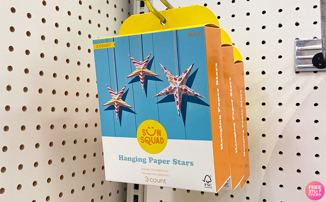 Sun Squad Hanging Paper Stars at Target