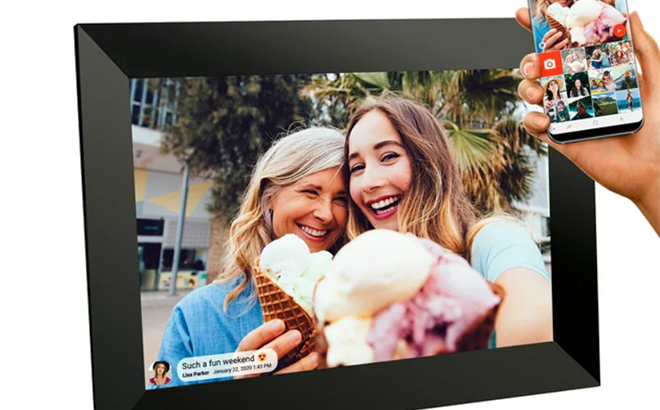 Sylvania 10 inch Wi Fi Frameo APP Control Digital Cloud Picture Frame