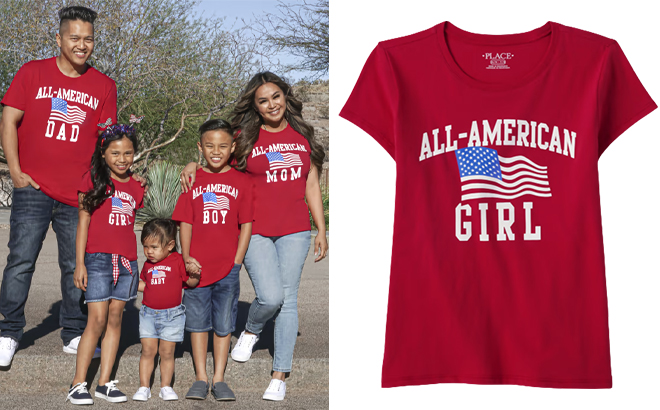 The Childrens Place All American Graphic Tees