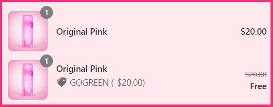 The Original Makeup Eraser Original Pink Order Summary