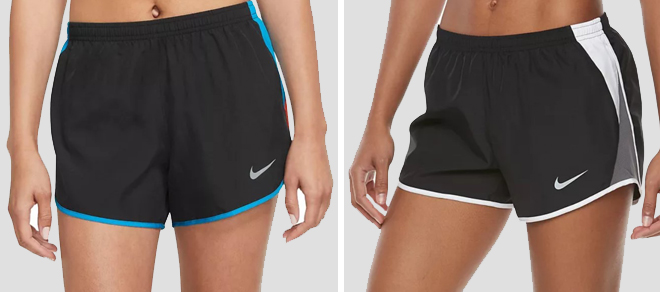 Two Different Colors of Nike Womens Running Shorts