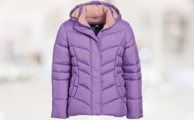 Violet Pink Arabella Puffer Coat