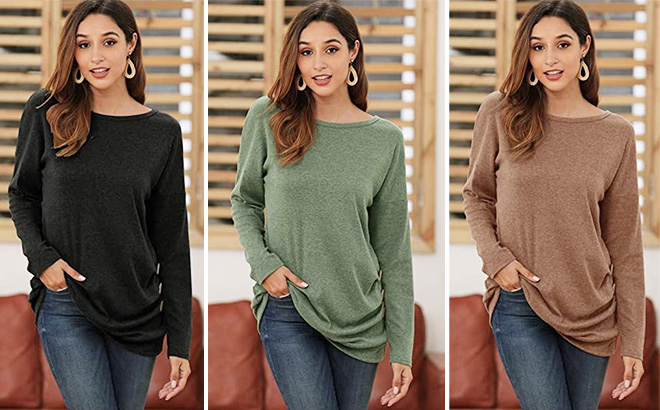 Womens Long Sleeve Blouse