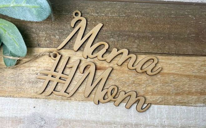 Wooden Gift Tag Mothers Day