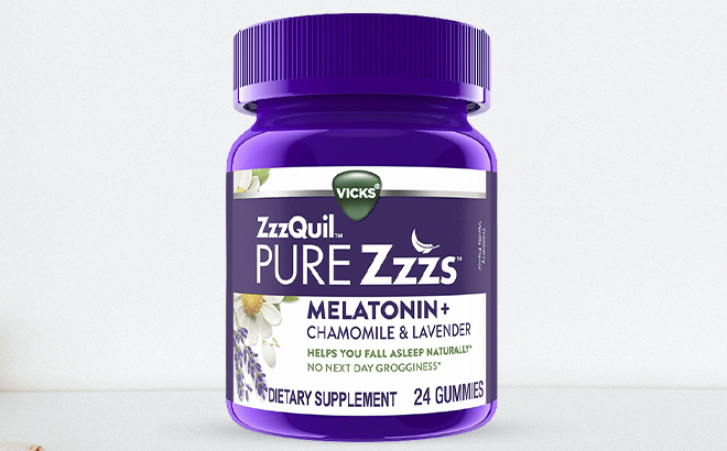 ZzzQuil Melatonin Gummies 24 Count Bottle