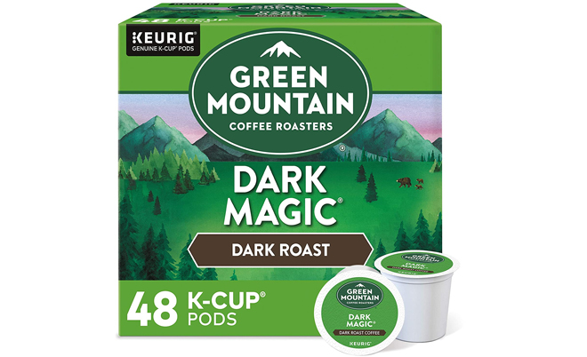 a Box of Green Mountain Coffee Roasters Dark Magic