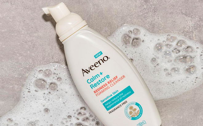 aveeno calm and restore redness relief cleanser