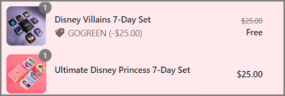 Makeup Eraser Disney 7-Day Sets