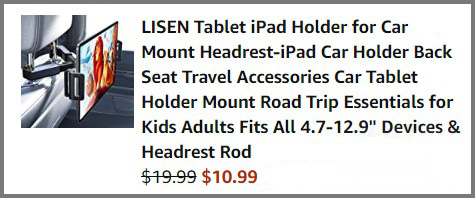 Car Mount Tablet Holder