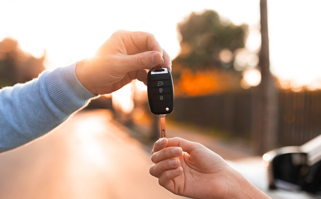 A Person Holding Car Key