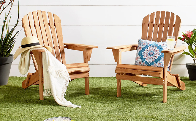 Best Choice Products Folding Adirondack Chair Outdoor