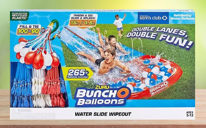 Bunch O Balloons Water Slide Wipeout