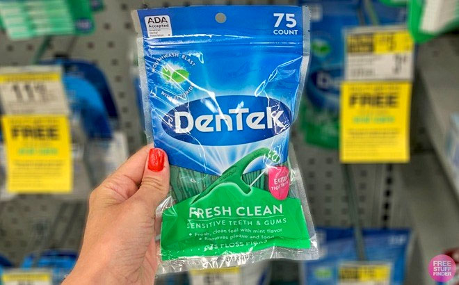 DenTek Fresh Clean Floss Picks Long Lasting Mint