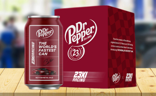 Dr Pepper x 23XI Worlds Fastest Can