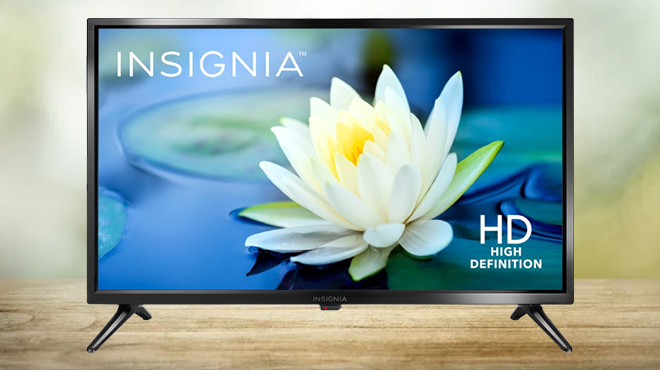 Insignia 24 Inch LED TV on a Table