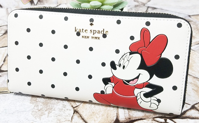 Disney X Kate Spade New York Minnie Mouse Large Continental Wallet