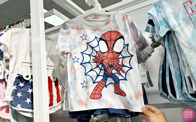 Marvel Toddler Boys Spider Man Top and Shorts Set