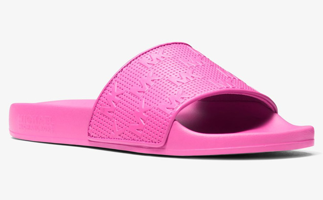 Michael Kors Logo Slide in Pink Color