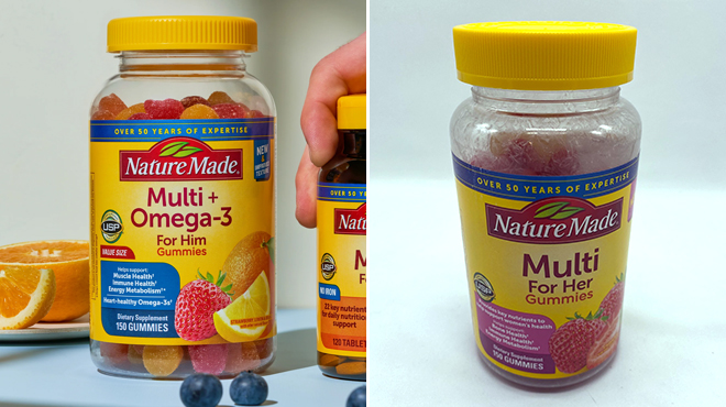 Nature Made Multi for Her Gummies Nature Made Multi for Him Gummies 150 Count