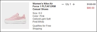 Nike Air Force 1 Platform Women's Shoes Checkout