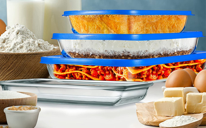 NutriChef 4 Sets Glass Bakeware