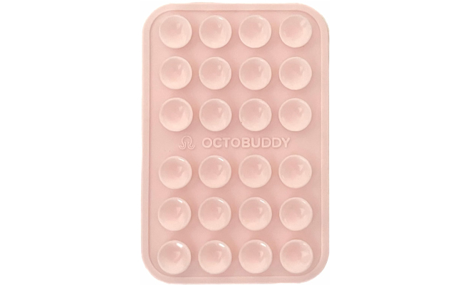 Octobuddy Silicone Suction Phone Case Adhesive Mount in Pink