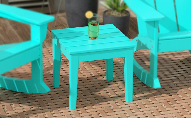 Outdoor Patio Modern Adirondack Side Table