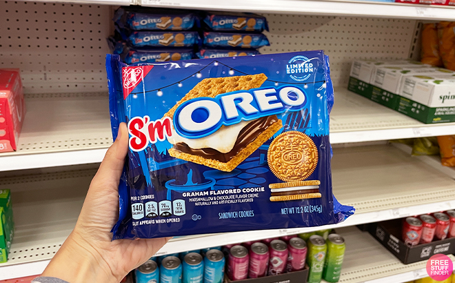 Person Holding Oreo Smoreo Flavor at Target