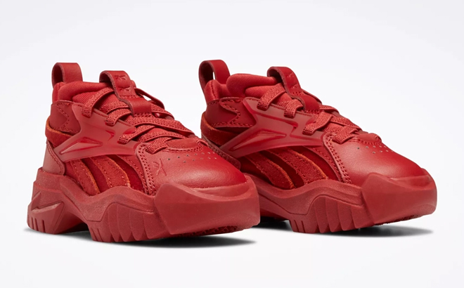 Reebok Cardi B C V2 Toddler Club Shoes in Mars Red Color