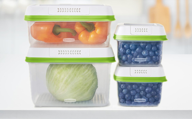 Rubbermaid 8 Piece Storage Containers Set