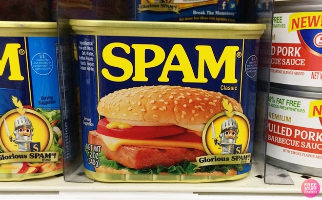 Spam Classic Processed Pork Loaf on Shelf