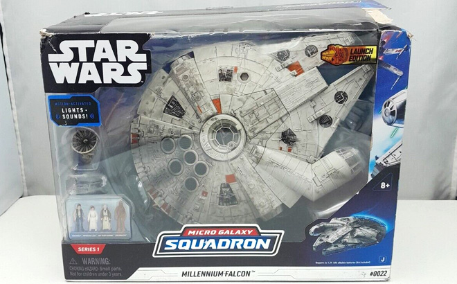 Star Wars Micro Galaxy Squadron Millennium Falcon 9-Inch 