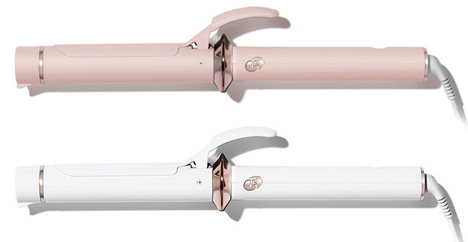 Two T3 Twirl Ceramic Professional Curling Iron in White and Rose Pink Colors