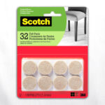 32 Piece of Scotch Felt Pads on a Table