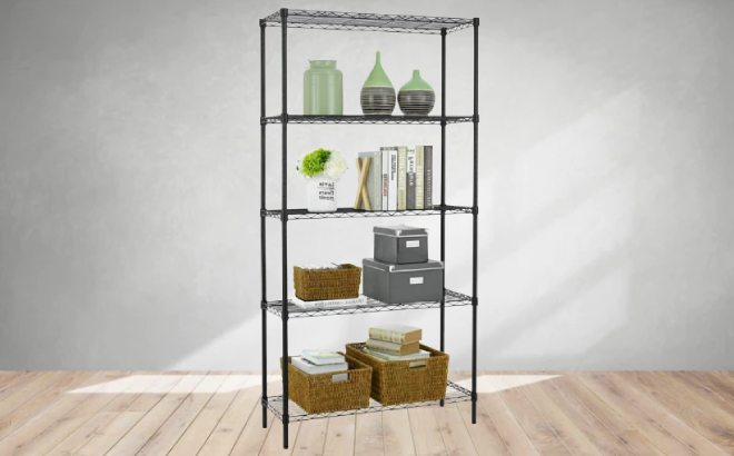 5 Tier Wire Shelving Unit