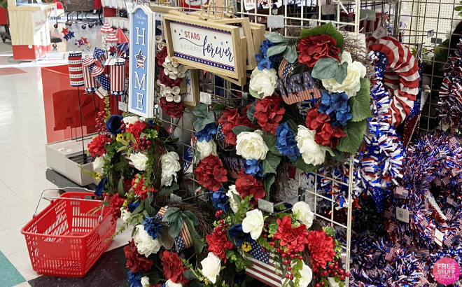 Ashland American Flag Rose Wreath