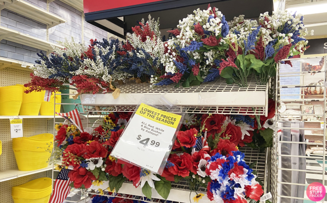 Ashland Red White Blue Bushes