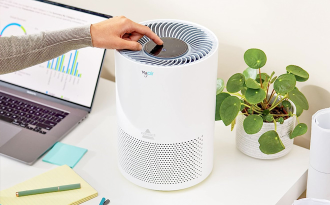 BISSELL MYair Air Purifier with High Efficiency and Carbon Filter for Small Room and Home