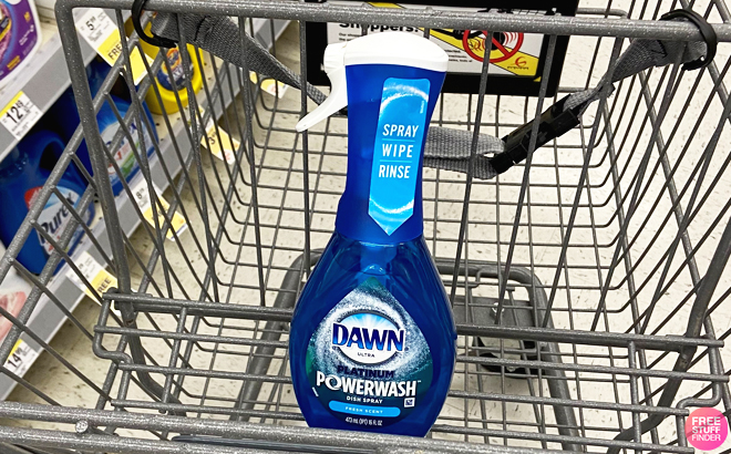 Dawn Ultra Platinum Dawn Dish Spray in a Cart