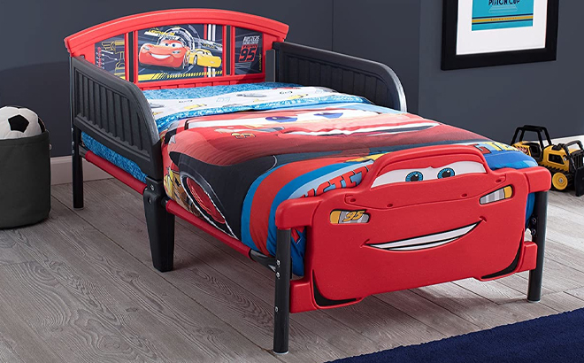 Delta Children Pixar Cars 3D Footboard Toddler Bed