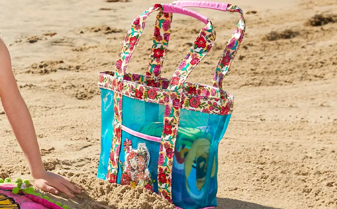 Disney Kids Princesses Swim Bag on the beach